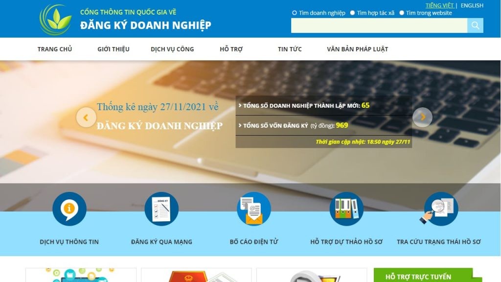 Thay đổi giấy phép kinh doanh online