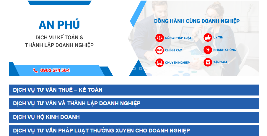 Kế Toán An Phú cung cấp dịch vụ thay đổi giấy phép công ty chất lượng