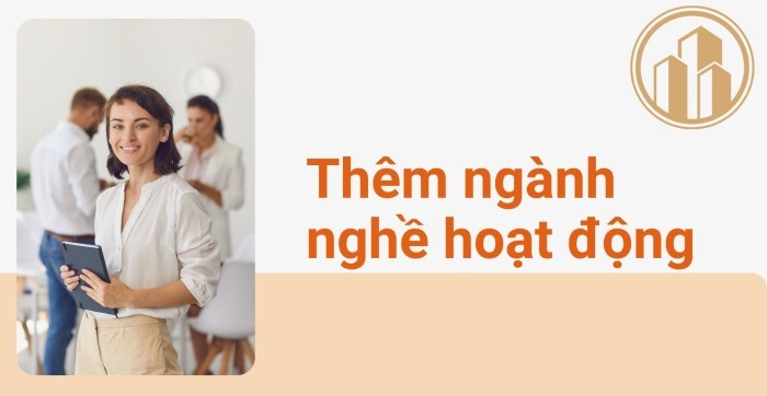 Thêm ngành nghề hoạt động