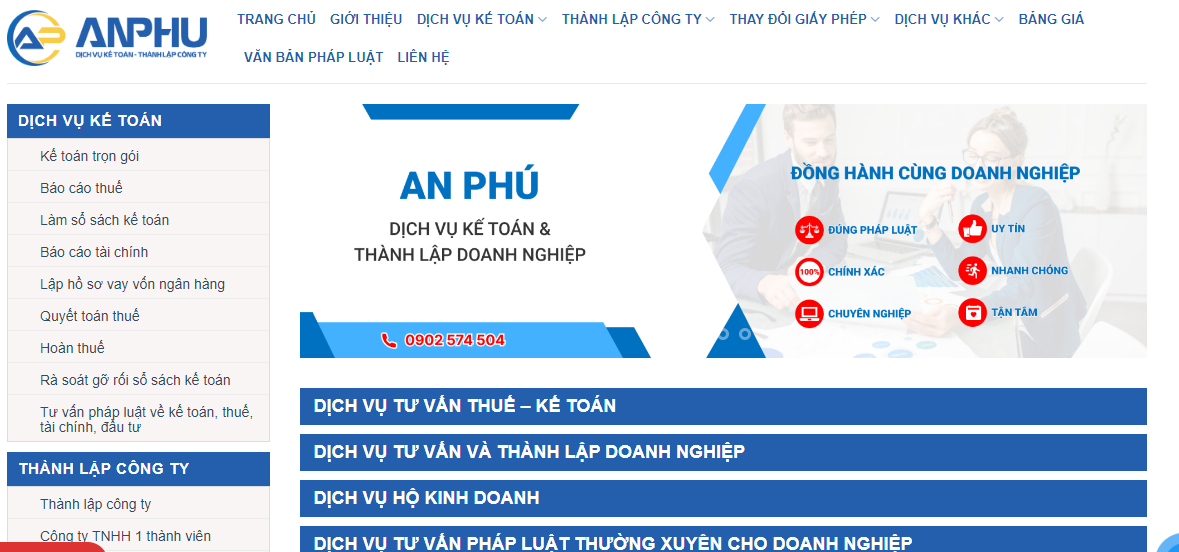 Dịch vụ báo cáo tài chính tại quận 7 tại An Phú được đánh giá cao