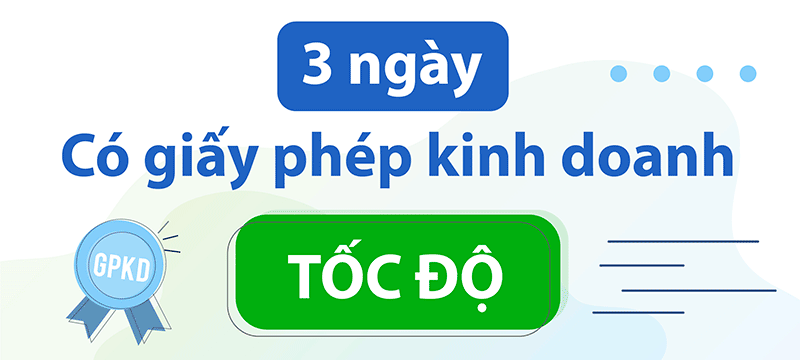 Nhận giấy phép kinh doanh chỉ từ 3 ngày làm việc