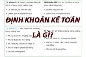 Định khoản kế toán là gì?