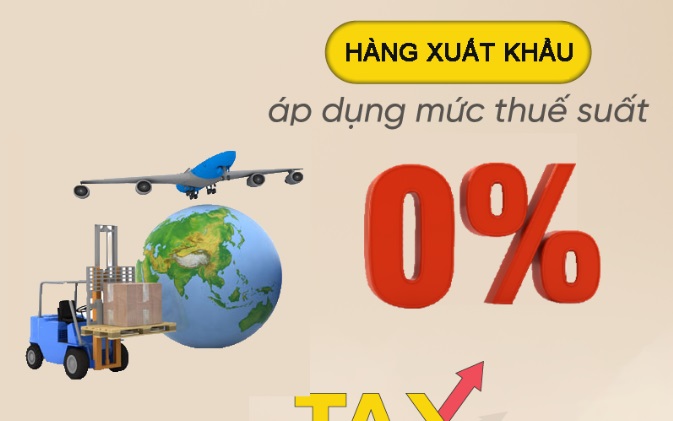 Thuế suất 0% được áp dụng đối với các loại hàng hóa xuất khẩu