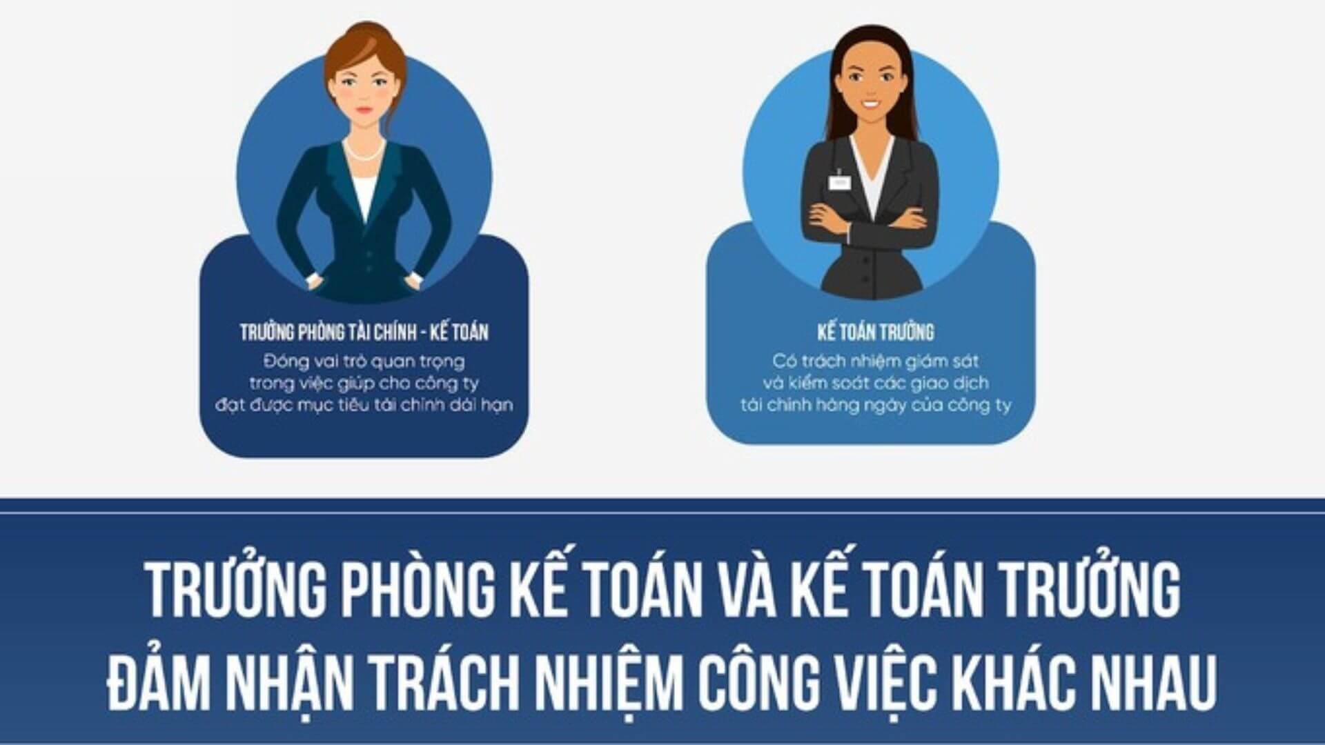 Phân biệt Người phụ trách kế toán và Kế toán trưởng